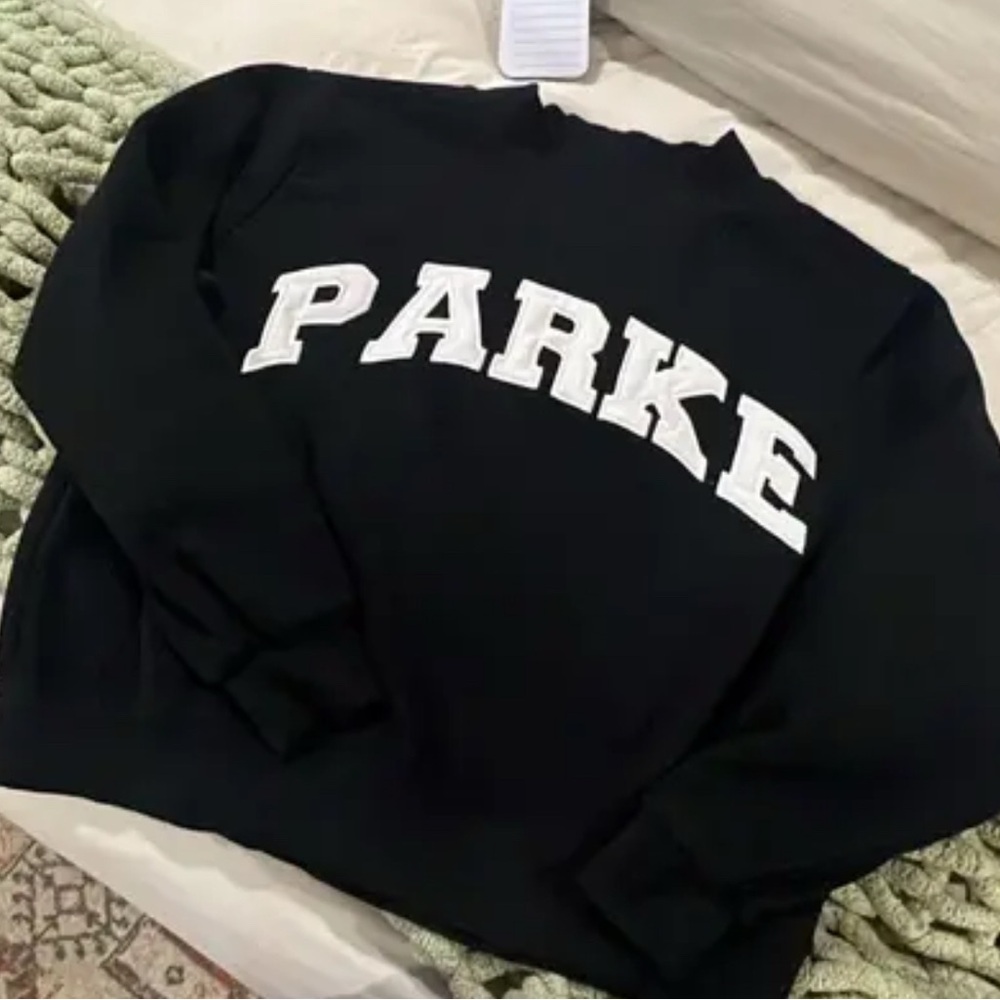 PARKE Black Crew Neck Sweater